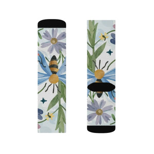 Vibrant Nature Pattern Sublimation Socks - Eco-friendly Gifts - Dipaliz