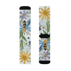 Vibrant Nature Pattern Sublimation Socks - Eco-friendly Gifts - Dipaliz