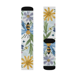 Vibrant Nature Pattern Sublimation Socks - Eco-friendly Gifts - Dipaliz