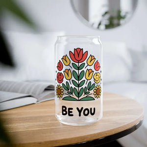 Clear Tempered Glass Sipper with Bamboo Lid and Tritan Straw - Dipaliz - Tumblers