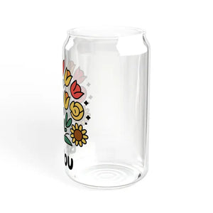 Clear Tempered Glass Sipper with Bamboo Lid and Tritan Straw - Dipaliz - Tumblers