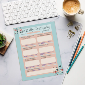 Vibrant Daily Gratitude Journal - Blossom Magnetic Backing - Dipaliz - Notepads