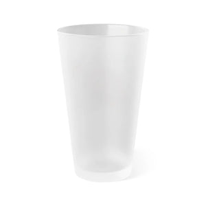 Chic Flowers and Butterflies Frosted Glass 16oz - Dipaliz - Beer Glasses