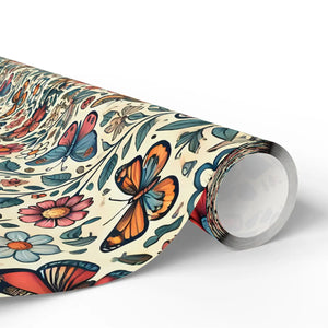 Stylish Floral Butterfly Wrapping Paper - Gift Celebrations - Dipaliz - Products
