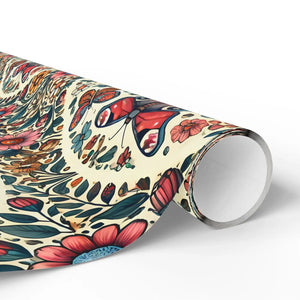 Stylish Floral Butterfly Wrapping Paper - Gift Celebrations - Dipaliz - Products