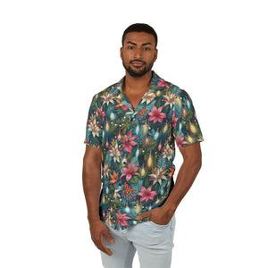 Festive Hawaiian Camp Shirt - Christmas Holiday Style - Dipaliz - Shirts