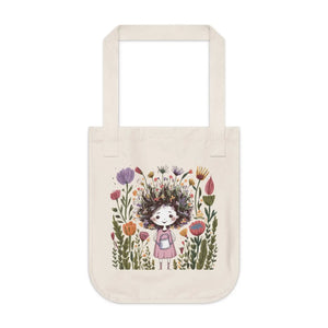 Floral Organic Tote Bag - Nature Approved Cotton - Dipaliz - Bags