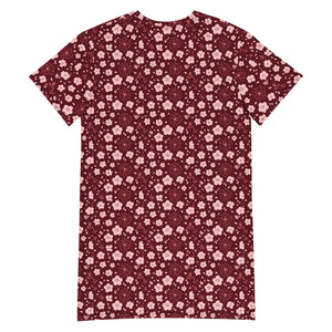 Deep Red Dress – Oversize Fit Organic Midi - Dipaliz - Dresses - Xs
