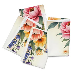 Cloth Napkin Set – Floral Corners Soft - Dipaliz - Napkins