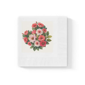 White Coined Napkins – 3 Ply Party Paper - Dipaliz