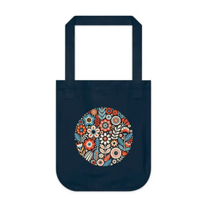 Bags - Canvas Tote Bag - Eco-friendly Floral Design - Dipaliz