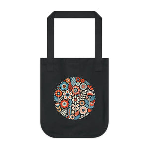 Eco-friendly Floral Canvas Tote Bag - Durable Cotton - Dipaliz - Bags