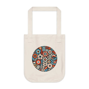 Eco-friendly Floral Canvas Tote Bag - Durable Cotton - Dipaliz - Bags