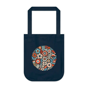 Eco-friendly Floral Canvas Tote Bag - Durable Cotton - Dipaliz - Bags