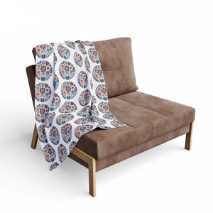 Vibrant Flowers Inside Circles Arctic Fleece - Dipaliz - Blankets