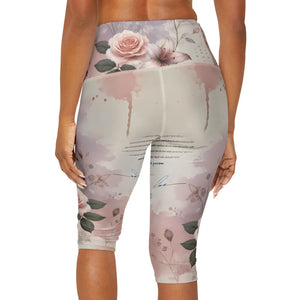 Floral Flower Yoga Capri - Comfort - Dipaliz - Leggings