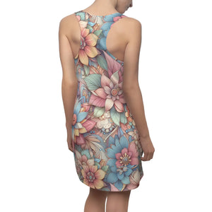 Floral Racerback Dress – Sporty Polyester - Dipaliz - Dresses - Xs