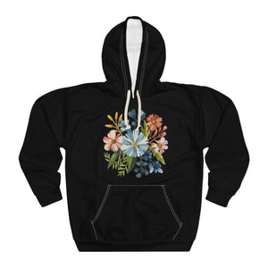 Pastel Floral Unisex Pullover Hoodie - Aop Comfort - Dipaliz - Hoodies