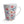 Latte Mug - Flowers Pattern 12oz Design - Dipaliz