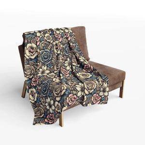 Vibrant Floral Arctic Fleece Blanket – Soft - Dipaliz - Blankets