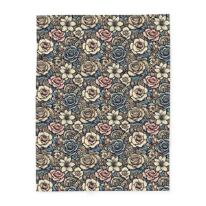 Vibrant Arctic Fleece Blanket - Floral Design - Dipaliz - Blankets