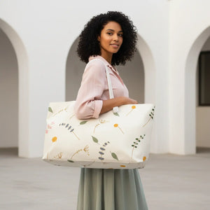 Flowers Pattern Polyester Weekender Bag - Dipaliz - Luggage & Bags