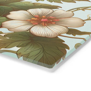 Vibrant Floral Vine Cutting Board – Tempered Glass - Dipaliz - Boards