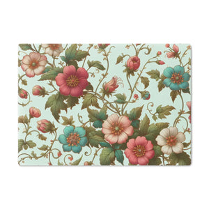Vibrant Floral Vine Cutting Board – Tempered Glass - Dipaliz - Boards