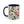 Mug - Accent Coffee - Flowers Vines 11oz Two-tone - Dipaliz