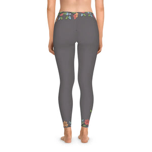 Vibrant Floral Stretchy Leggings - Ankle-high Cut - Dipaliz - Xs