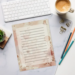 Stylish Flower Notepad with Floral Patterns for Creative Sparks - Dipaliz - Notepads