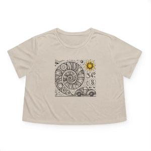 Designer Flowy Cropped Tee - Beach Vibes Shirt - Dipaliz - T-shirts