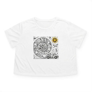Designer Flowy Cropped Tee - Beach Vibes Shirt - Dipaliz - T-shirts