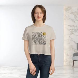 Beach Vibes Shirt - Designer Flowy Cropped Tee Perfect - Dipaliz - s / Heather Dust - T-shirts