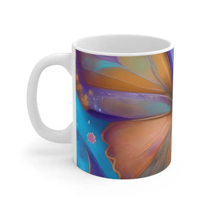 Soar Into Style with Dipaliz’s Fashionable Butterfly Ceramic Mug! - 11oz Mug