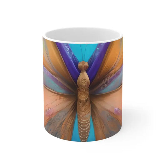 Transform your Morning with Dipaliz’s Butterfly Ceramic Mug - 11oz