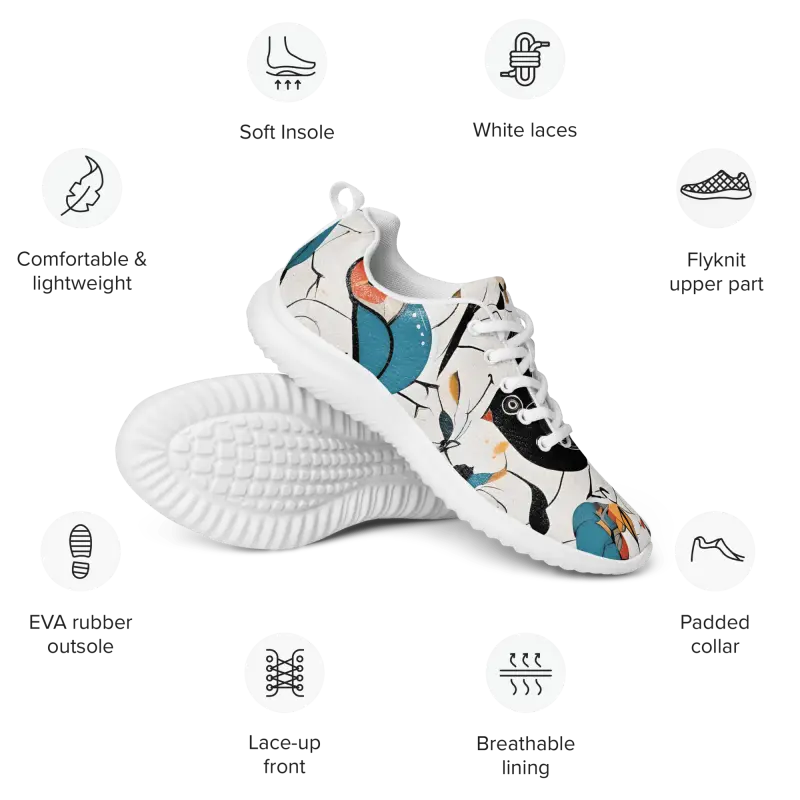 Fly High in Style: Colorful Birds Women’s Athletic Shoes