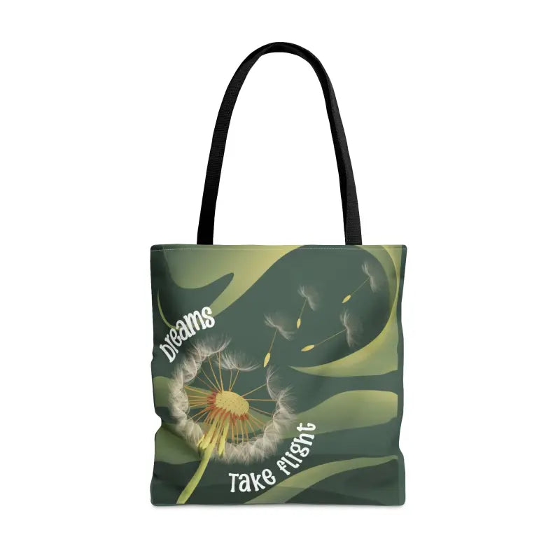 Soar with Style: Dreams Take Flight Dandelion Seeds Tote Bag - Bags