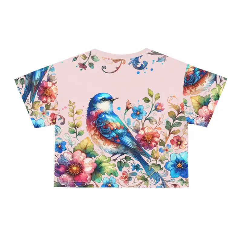 Fly High in Style with Soft Pastels Crop Tee! - Tee