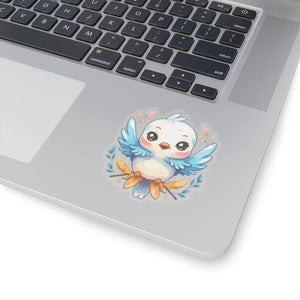 Modern Dynamic White Sticker - Grey Adhesive Vinyl - Dipaliz - Decorative Stickers