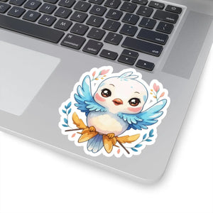 Modern Dynamic White Sticker - Grey Adhesive Vinyl - Dipaliz - Decorative Stickers