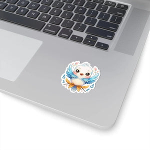 Modern Dynamic White Sticker - Grey Adhesive Vinyl - Dipaliz - Decorative Stickers