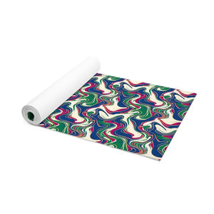 Foam Yoga Mat - Vibrant Retro Swirl Pattern - Dipaliz - 24” x 72” - & Pilates Mats