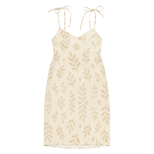 Foliage Shapes Midi Dress – Chiffon Secret Garden - Dipaliz - Dresses - Xs