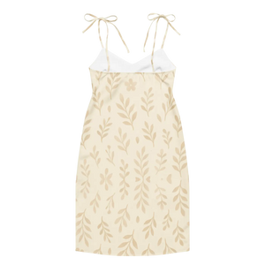 Foliage Shapes Midi Dress – Chiffon Secret Garden - Dipaliz - Dresses - Xs