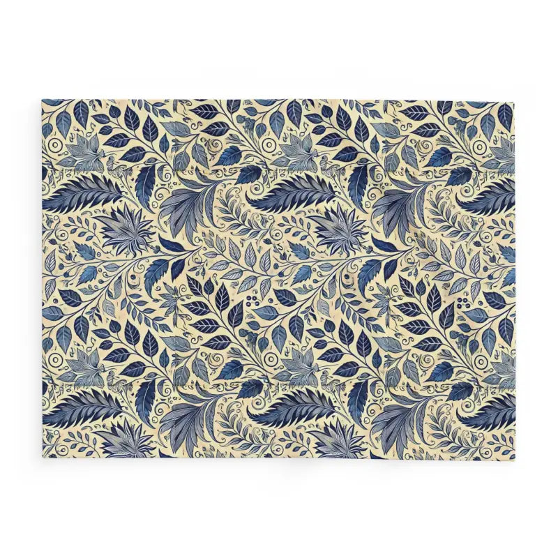 Vibrant Blue Foliage Arctic Fleece Blanket - Cozy Up in Style - Home Decor