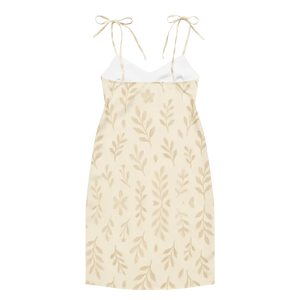 Secret Garden Midi Dress - Foliage Chiffon Built-in Bra - Dipaliz - Dresses