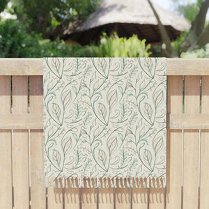 DipaliZ boho beach cloth with tropical leaf and geometric artwork on lightweight polyester