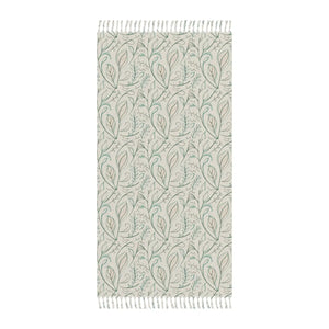 Boho Beach Cloth – Vibrant Foliage Pattern - Dipaliz - Towels