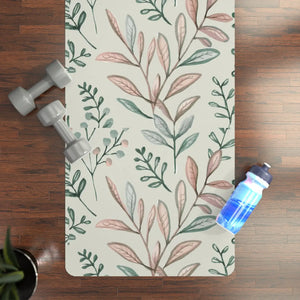 Foliage Rubber Yoga Mat - Vibrant Energy Design - Dipaliz - 24” x 68” - Home Decor
